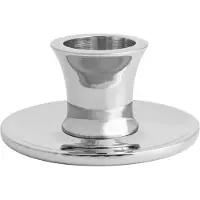 Hilke Collection Basso Kandelaar H2,5 Cm - Kandelaars Vernikkeld Messing Nickel plated - 2022-TENP