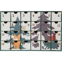 Star Trading LED adventskalender Forest Friends, Hout, LED kerstverlichting