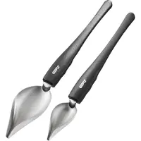 GEFU 14331 Decoratielepel KULINARI 2 stuks 2 stuks, Keuken gadgets, Zilver
