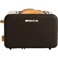 Create - Broodrooster - Voor Medium - 6 niveaus - 850W - Zwart - TOAST RETRO