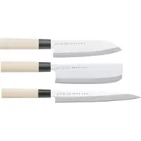 Satake Houcho Messenset 3pcs - Messen & mesaccessoires Koolstofstaal Roestvrij staal - SHG104W