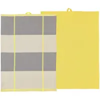 Södahl Blocks Theedoek 50 x 70 cm 2 stuks Yellow