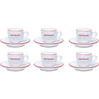 La Pavoni Kit Coffee Wit LPACUPCE01 KIT 6 CERAMIC COFFEE CUPS