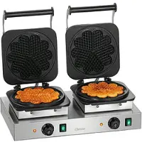 Bartscher Wafelijzer 2HW211, 71(b)x55(d)x37(h)cm, 2x230V/2x2200W