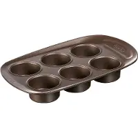 Pyrex Asimetria muffinvorm - 6-vaks - bruin