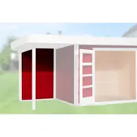 Weka Achterwand Zweeds Rood 150cm