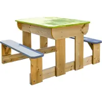 Wendi Toys Multifunctionele robuste picknicktafel voor kinderen met zandbak en waterbak -