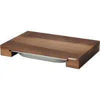 Continenta Snijplank walnoot met 1 bak 27x39 cm