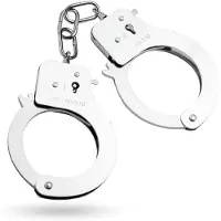 Huismerk Metalen Handboeien - Zilver