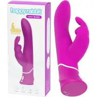 Happy Rabbit Curve - rabbit vibrator - waterdicht - siliconen - paars