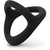 EasyToys Flexibele Multifunctionele Cockring Zwart