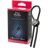 Fifty Shades of Grey - penisring - silicone - grijs