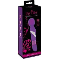 Javida Wand & Pearl - 2-in-1 wand vibrator - paars