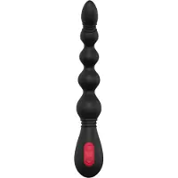 Dream Toys Cheeky Love - oplaadbare anale vibrator met kralen - zwart