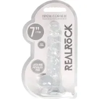 Realrock 7" / 18 cm Realistic Dildo With Balls - Transparent