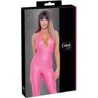Cotelli Collection Sexy fel roze Jumpsuit