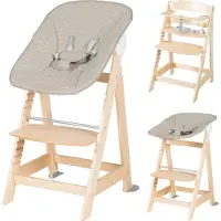 Roba Kinderstoel Born Up Set 2 in 1 natuur incl. incl. zitje gewatteerd