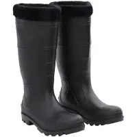 vidaXL Gummistiefel met uitneembare binnenvoering, zwart, maat 43, PVC