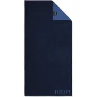 JOOP! Handdoek 'Doubleface' navy