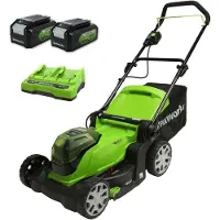 Greenworks G24X2LM41K4X - 48 VOLT (2X24 VOLT) ACCU MAAIER MET 2 ACCU'S EN OPLADER