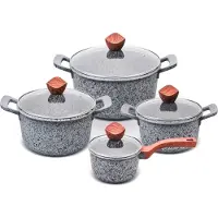 Big Buy Cooking Granite 16/20/24/28 Cm Kookpan Set