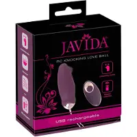Javida - vibrerend eitje met afstandsbediening - pulserend - paars