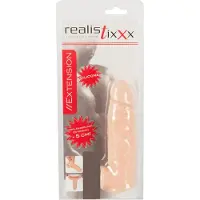 Realistixxx - penis sleeve met ring - 16cm - huidkleurig