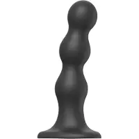 Strap-On-Me Balls L - zwarte dildo met balvorm en zuignap