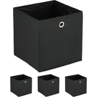 Relaxdays 4x Aufbewahrungsbox