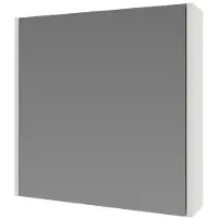 Boss & Wessing Spiegelkast bws salt 1 deur 60x60 cm incl. Planchetten ice white