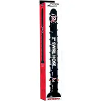 Hosed Swirl Tchick - anaal dildo - gebogen - siliconen - zwart - 18 cm