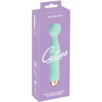 Cuties Mini Wand - oplaadbare, waterdichte massagetrilstaaf (groen)