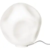 Foscarini Tafellampe , Hoba Grande, Wit, Woonkamer, Glas, Designer