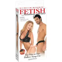 Pipedream - Fetish Strap-On 6 - opzetbare, holle dildo (natuurlijk)