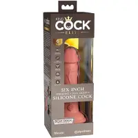 King Cock Elite - realistische vibrator - 15cm - donker huidskleur