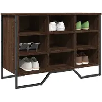 vidaXL Schoenenkast 90x38x61,5 cm bewerkt hout bruin eikenkleurig