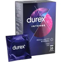 Durex Intense - geribbelde en gestippelde condooms - 16 stuks
