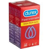 Durex Feel Intimate - ultradunne condooms - 2 x 12 stuks