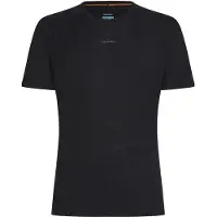 Icebreaker - M Merino 125 ZoneKnit SS Crewe Black voor Heren - Maat XL - Zwart