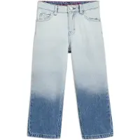 HUGO Relaxed-fit kinderjeans met blauwe wassing in kleurverloop