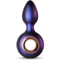 Hueman Deep Space - oplaadbare anaal vibrator - siliconen - paars