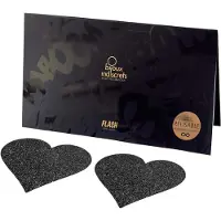 Bijoux indiscrets - Tepelstickers hartvormig - zwart
