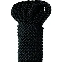 Fetish Silky Rope - shibari bondagetouw (10 m, zwart)
