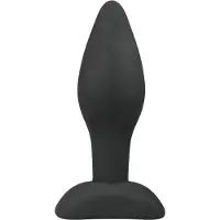 EasyToys - siliconen buttplug - klein - zwart