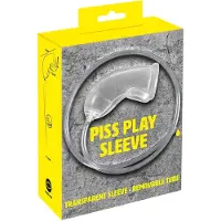 You2Toys Piss Play Sleeve - penishuls met afvoerbuis (transparant)