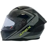 Apex FI100 Valencia Zwart Grijs Geel Integraalhelm Maat S