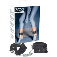 Zado - leren enkelboeien - zwart