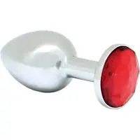 Rimba - Buttplug XS Met Kristal - Rood