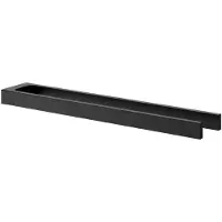 Keuco Handdoekhouder van metaal, zwart mat gepoedercoat, twee armen, 45 cm diep, voor badkamer en gastentoilet, wandmontage, Edition 11 Black Selection
