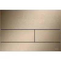 Tece Square 2 Bedieningsplaat RVS - Geborsteld Rood Goud PVD - RVS - Toiletten, Bedieningspanelen - 4027255093942